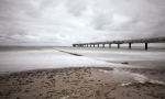 Langzeitbelichtung am Strand von Heiligen Damm